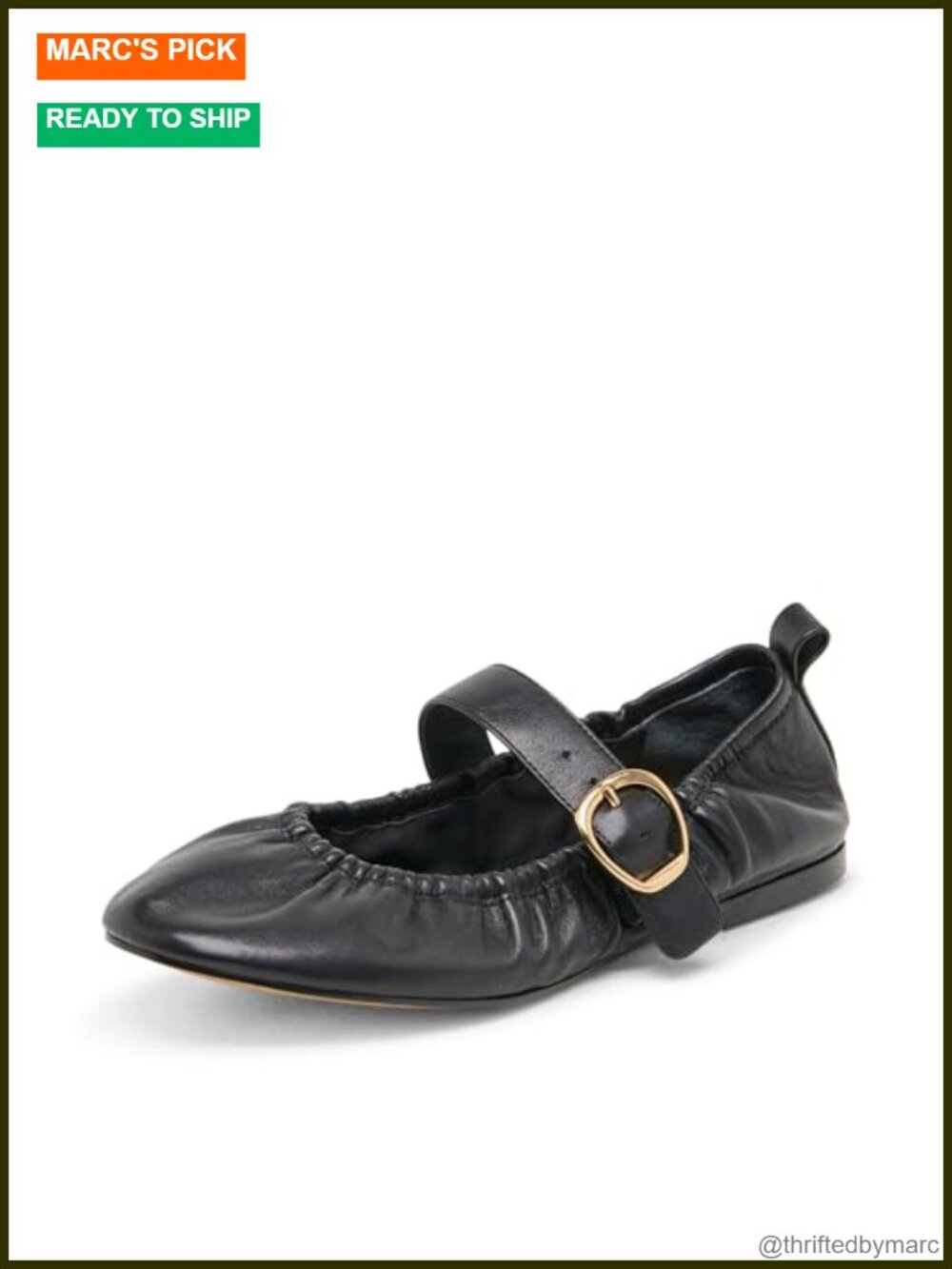 Dolce Vita Caely Ballet Flats Leather Mary Jane Ruching